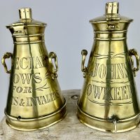 Johnson Cowkeeper Brass Miniature Show Churns