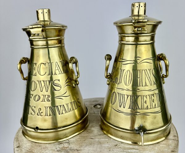 Johnson Cowkeeper Brass Miniature Show Churns