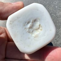 Milk Glass German Inkwell Ink Bottle