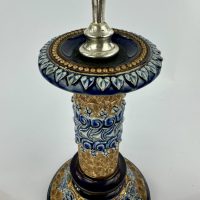 Doulton Lambeth Clarkes Candle Stick Fairy Lamp