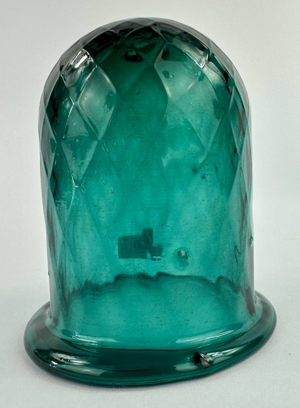 Pontilled Teal Quilted Fairy Light Fairy Lamp