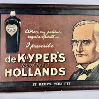 De Kuypers Rotterdam Holland Gin Advertising Card Advert