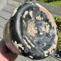 Antique Wonky Mallet Shipwreck Coral Bottle