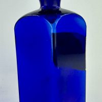 Cobalt Blue Glass Chemist Syrup Bottle