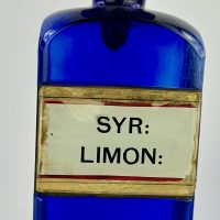 Syrup of Lemon Registered Design Apothecary Bottle