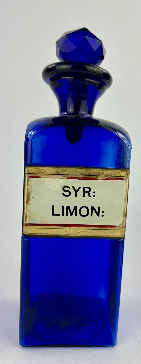 Syrup of Lemon Registered Design Apothecary Bottle