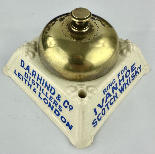 Rare Ivanhoe Scotch Whisky Table Bell