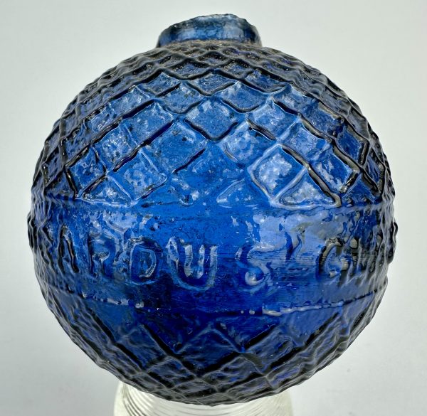 Sapphire Blue Glass Bogardus Target Ball Annie Oakley