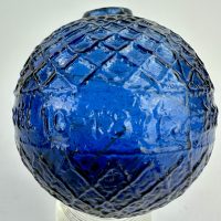 Sapphire Blue Glass Bogardus Target Ball Annie Oakley