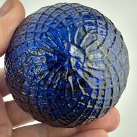 Sapphire Blue Glass Bogardus Target Ball Annie Oakley