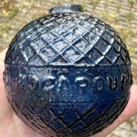 Sapphire Blue Glass Bogardus Target Ball Annie Oakley