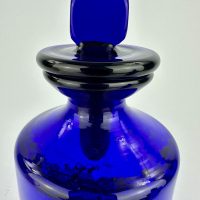 Antique Apothecary Cobalt Blue Glass Bottle