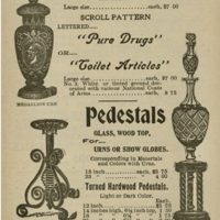 Pure Drugs Apothecary Display Glass Jar