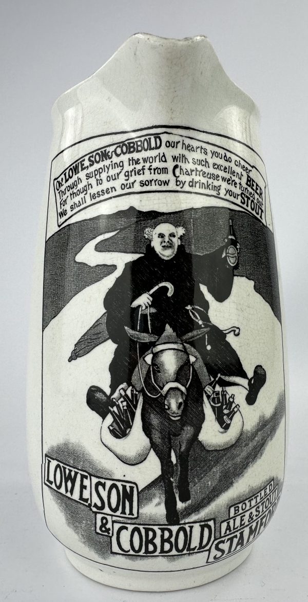 Rare Stamford Brewery Jug Lowe Son & Cobbold