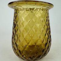 Golden Amber Glass Fairy Lamp Night Light