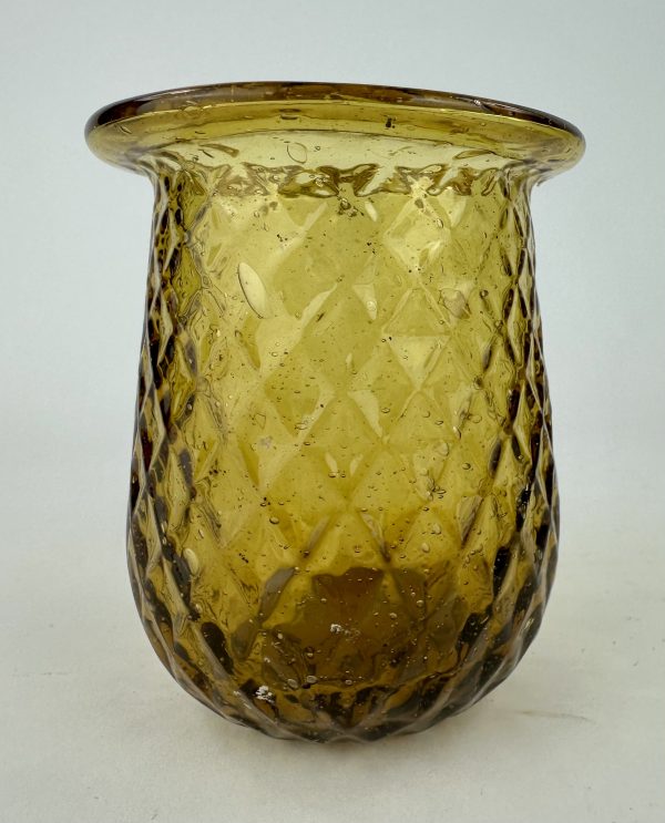 Golden Amber Glass Fairy Lamp Night Light