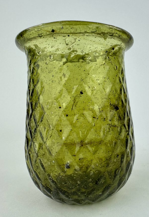 Rare Olive Glass Fairy Lamp Night Light